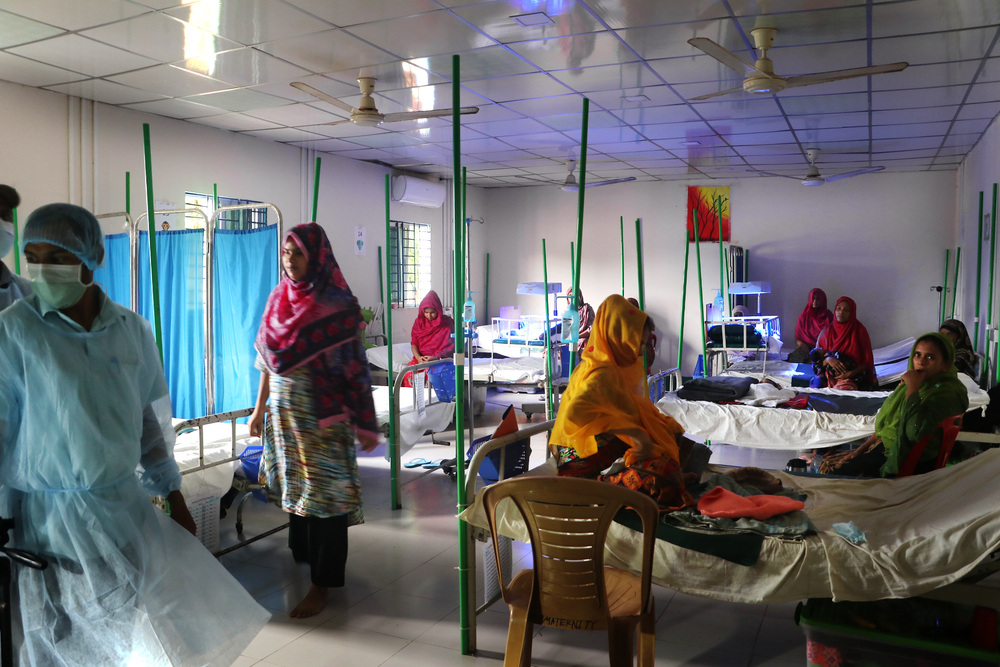 Sala en el hospital maternoinfantil Goyalmara de MSF, al sur-este de Bangladesh