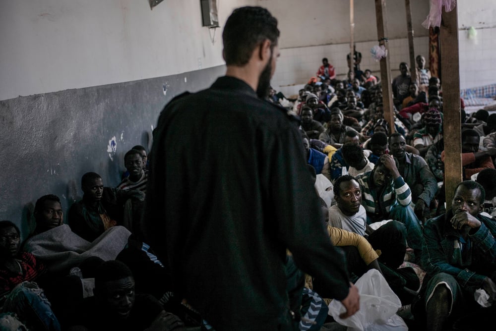 Centro de detención de Abu Salim, en Trípoli, Libia. Marzo de 2017