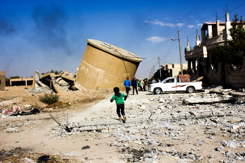 En junio de 2015, el hospital apoyado por MSF en Kobanê es destruido durante un conflicto.Diala Ghassan/MSF