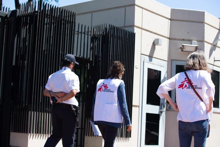 Directoras de MSF entregan carta en la embajada de Estados Unidos