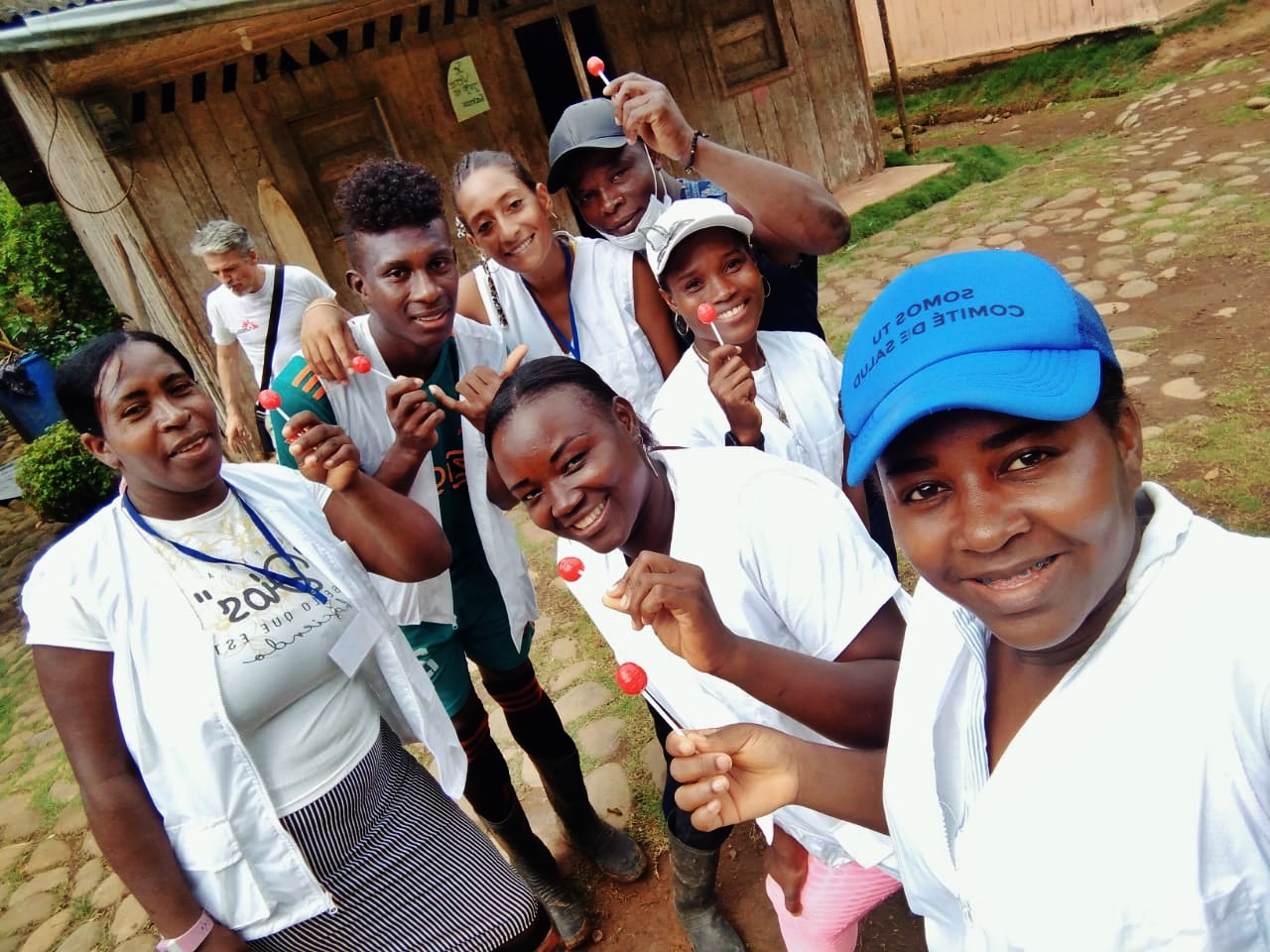 Nuestros nuevos agentes comunitarios de salud en Nariño, Colombia: Ruby Angulo, Yohan Medina, Yudi Preciado, Danna Prens, Miriam Guerrero, Carlos Sevillano y Kelli Segura.MSF.