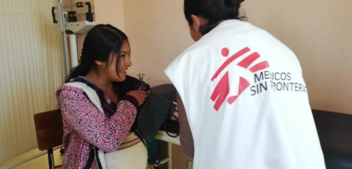 Proyecto de atención en salud materna de MSF en El Alto, Bolivia. La imagen fue tomada antes del comienzo de la pandemia del COVID-19.MSF