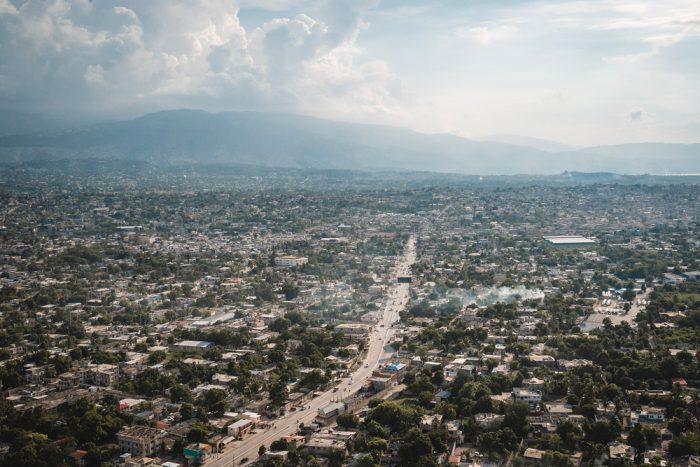 Vista aérea de Puerto Príncipe: Avenida Gerard Teodard.Pierre Fromentin/MSF