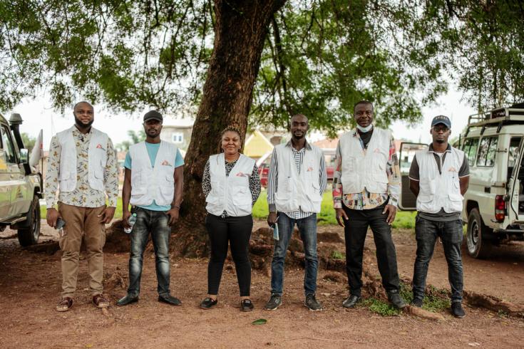 Nuestro equipo de promoción de la salud contra la fiebre de Lassa en Ebonyi, Nigeria