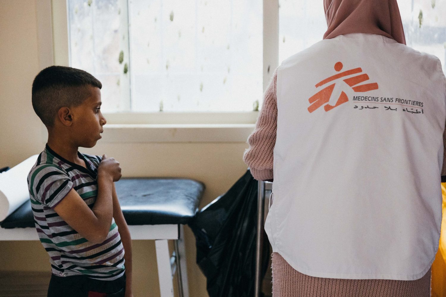 Programa de inmunización con vacunas de rutina en el Líbano, clínica de MSF.MSF/Habib Saleh.