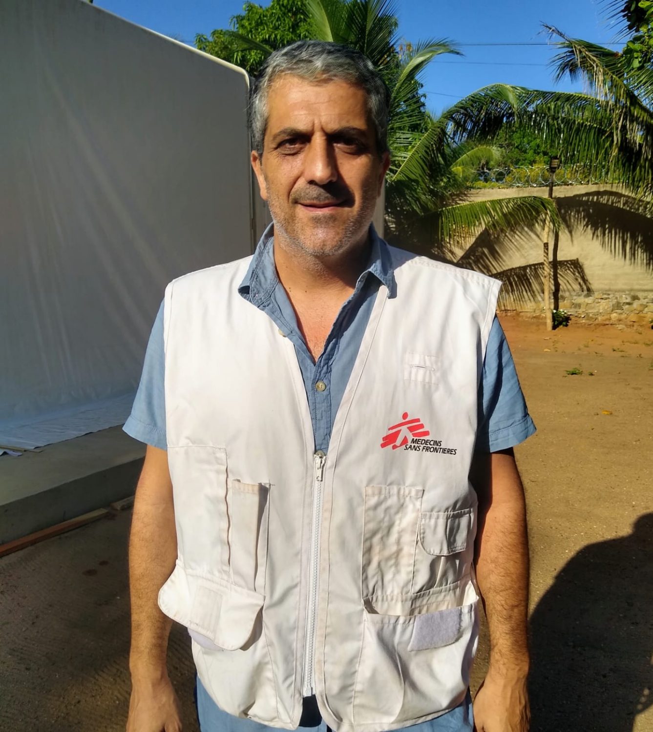 Luis Montiel (Argentina) es coordinador de emergencias de MSF en Cabo Delgado, Mozambique.MSF