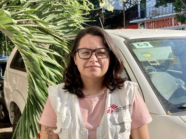 Stephania Garcia, enfermera de MSF en Tierra Caliente, Michoacán. MSF/Lali Cambra