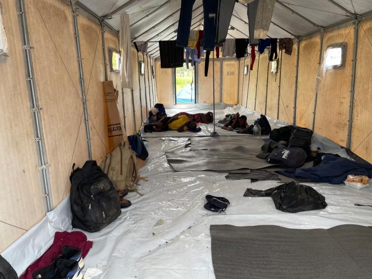 Estado de algunos refugios para migrantes en la Estación de Recepción Migratoria (ERM) de San Vicente, Panamá