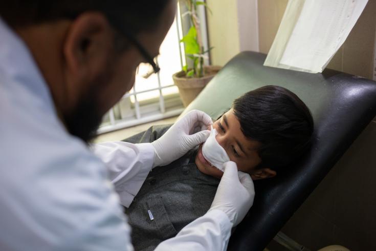 Paciente con leishmaniasis cutánea atendido por Médicos Sin Fronteras Paciente con leishmaniasis cutánea atendido por Médicos Sin Fronteras