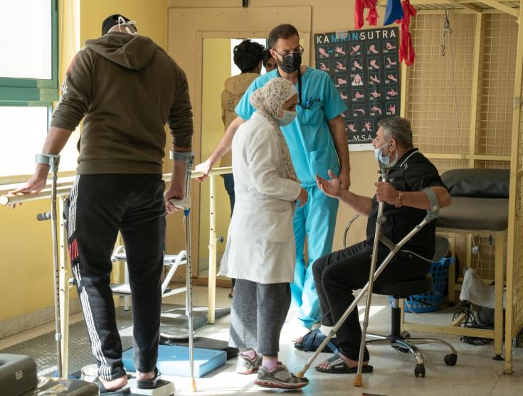 Pabellón de psicoterapia del hospital de MSF en Amman, Jordania