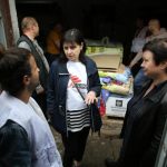 Donación de materiales para personas desplazadas en Holovanivsk, Ucrania