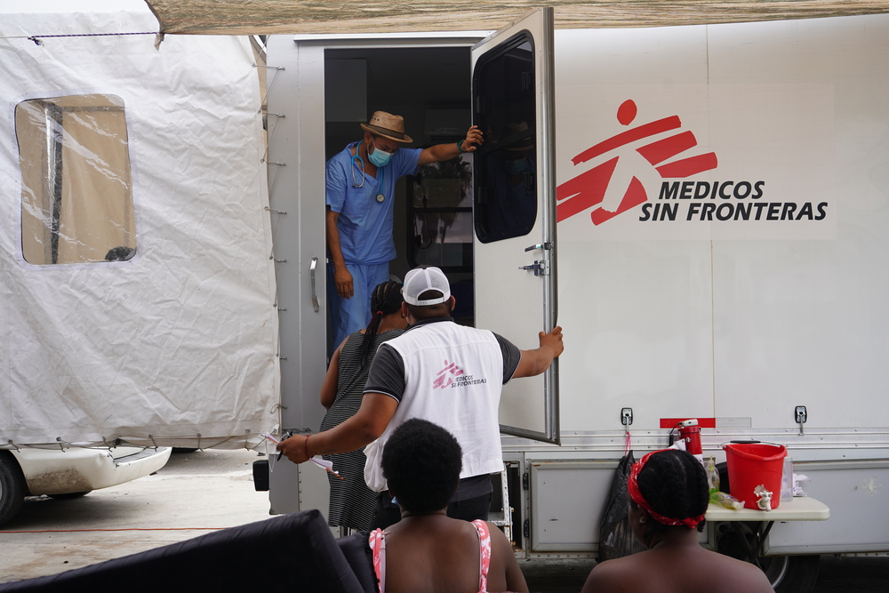 Imagen de archivo del 27 de mayo de 2022: las principales afectaciones físicas y de salud mental de la población migrante y desplazada en la frontera norte de México, que hemos atendido están directamente relacionadas con las duras condiciones del viaje y de refugio.MSF/Yesika Ocampo.