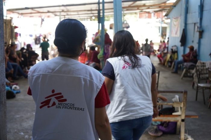 Imagen de archivo del 26 de mayo de 2022: un equipo móvil de nuestra organización en en Nuevo Laredo brinda asistencia humanitaria a la población haitiana y centroamericana, así como a desplazados internos que huyen de la violencia en diferentes partes de México. MSF/Yesika Ocampo.