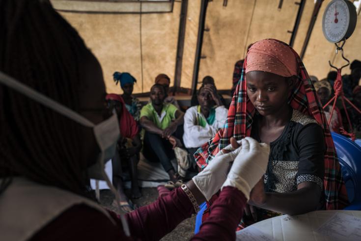 Paciente en una clínica móvil de MSF en Kivu del Norte, República Democrática del Congo
