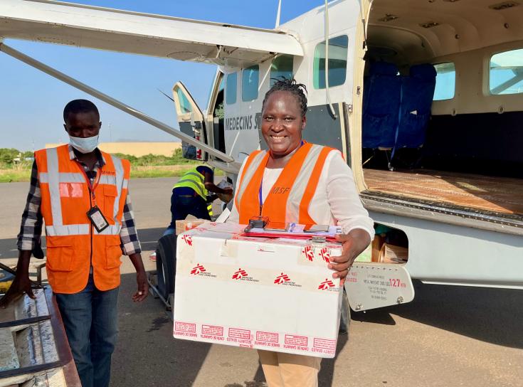 Coordinadora de vuelo de MSF en Sudán del Sur