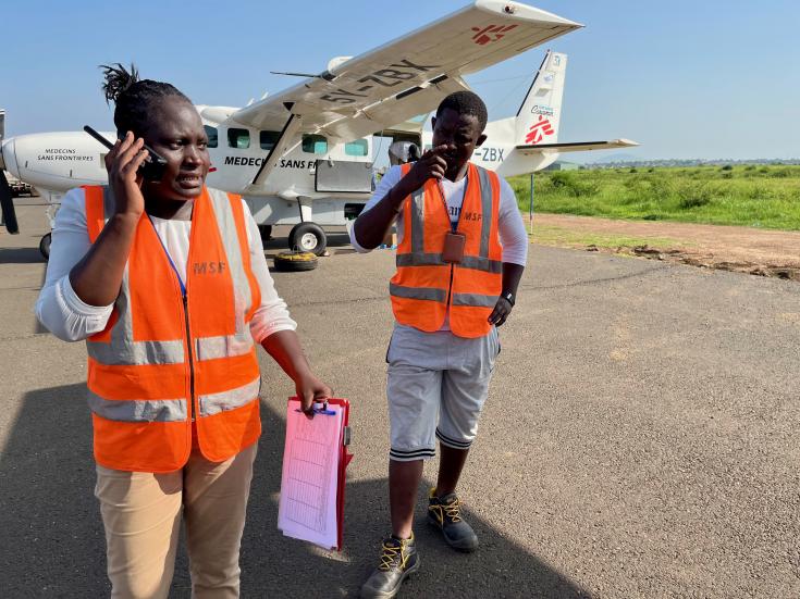 Coordinadora de vuelo de MSF en Juba, Sudán del Sur