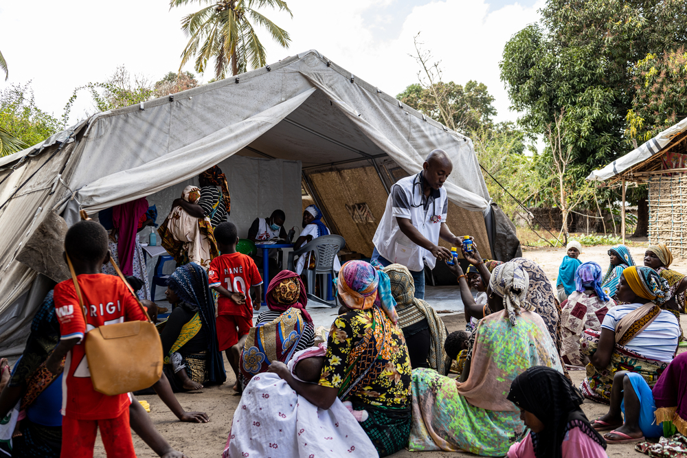 Nuestra clínica móvil en Mondlane, Cabo Delgado, Mozambique.Mariana Abdalla/MSF.