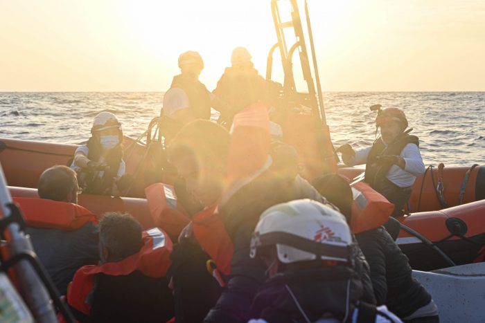 Imagen de archivo del 12 de octubre de 2022: Nuestros equipos llevan adelante actividades de salvataje en la zona del mar Mediterráneo, rescatando a centenares de personas que intentan cruzarloCandida Lobes/MSF.