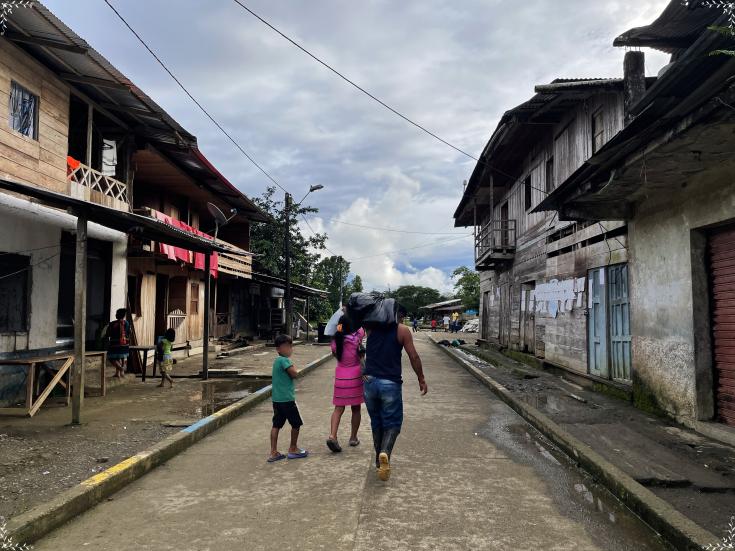 Familia desplazada en Pié de Pató, Chocó, Colombia