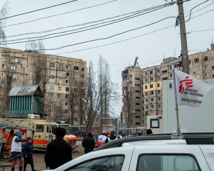 Clínicas móviles de Médicos Sin Fronteras en Dnipro, Ucrania