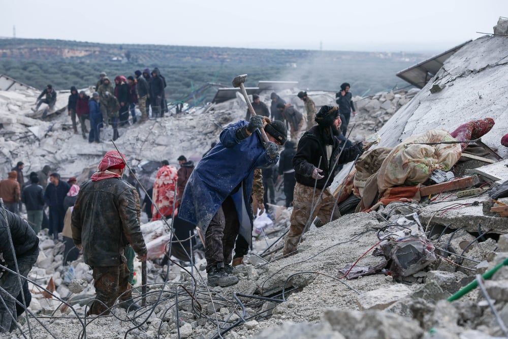 El impacto del terremoto del 6 de febrero de 2023 en la provincia de Idlib, al noroeste de Siria.Omar Haj Kadour.