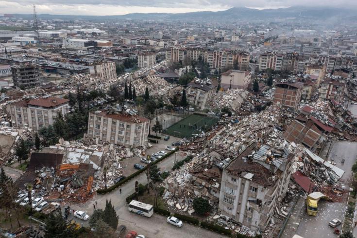 Vista de Kahramanmaraş, Turquía, tras los terremotos.