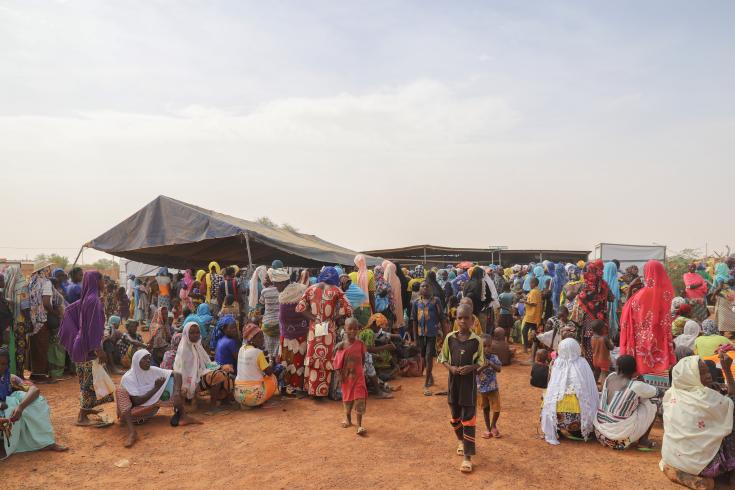 Campo de desplazados de Djibo donde atiende MSF.