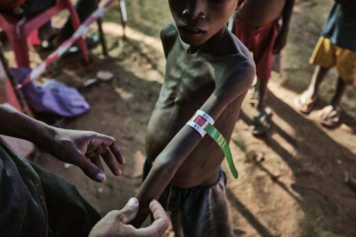 Los habitantes del sudeste de Madagascar se enfrentan a la crisis nutricional y alimentaria más aguda que ha experimentado la región en los últimos años. Abril de 2021.