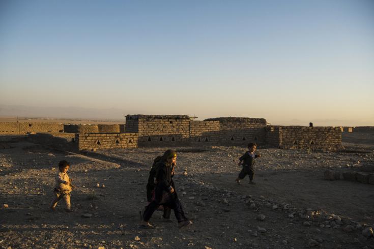 Campo para personas desplazadas en las afueras de Herat. Afganistán, agosto de 2019