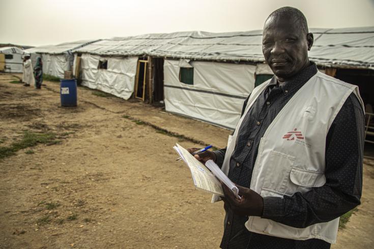 Yumo Arop es el supervisor del programa de tuberculosis y VIH de MSF en el estado del Nilo Blanco, Sudán.