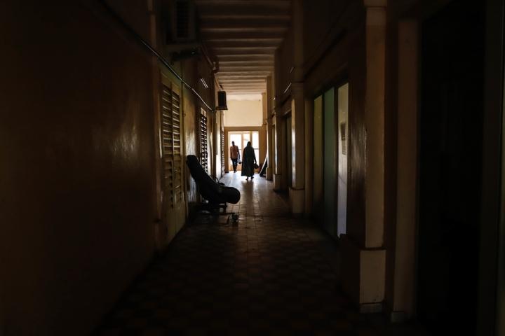 En los pasillos del departamento de oncología del Hospital Universitario de Point G en Bamako, con el apoyo de Médicos Sin Fronteras, enero 2020.