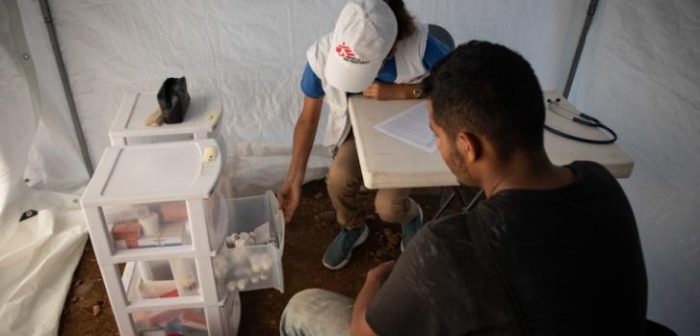 Médicos Sin Fronteras brinda atención a migrantes a lo largo de la ruta migratoria por México.Léo Coulongeat/Hans Lucas