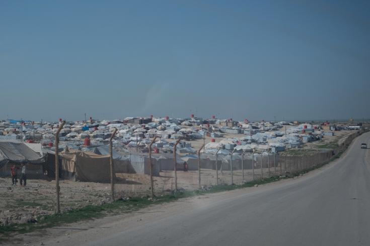 Vista del campamento de Al-Hol, gobernación de Al-Hasakah, noreste de Siria.