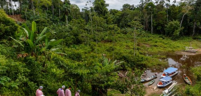 Parte del equipo de Médicos Sin Fronteras recorriendo la Amazonia brasileña en respuesta al coronavirus COVID-19.DiegoBaravelli / Médecins Sans Frontières