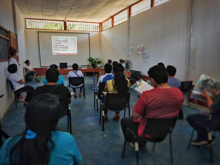 Médicos Sin Fronteras (MSF) reliza actividades de capacitacion y promoción de la salud al primer grupo de formación.