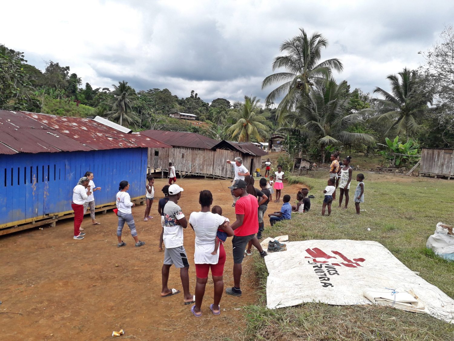 La comunidad de la vereda Espumero, en Colombia.MSF.