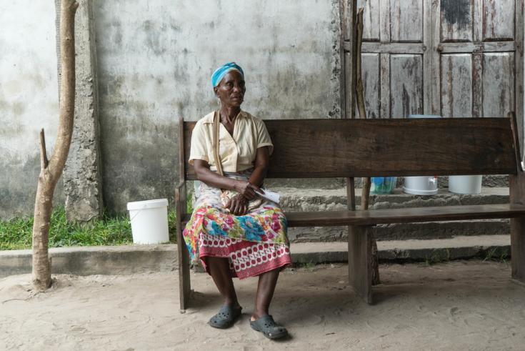 Sobreviviente del ciclón en Mozambique
