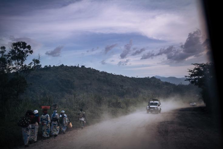 Camioneta de Médicos Sin Fronteras en República Democrática del Congo