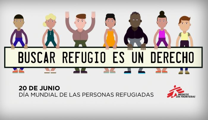 Día mundial de las personas refugiadas: buscar refugio es un derecho.MSF.