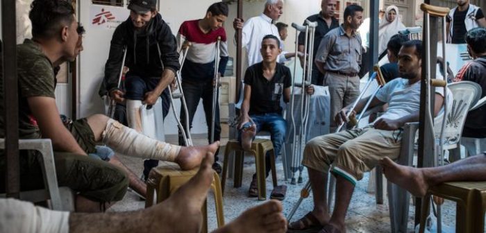 Centro post operatorios de Médicos Sin Fronteras en Gaza, 16 de mayo de 2018.Laurence Geai