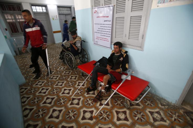 Hospital de Médicos Sin Fronteras en la Franja de Gaza