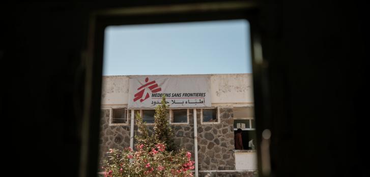 Una vista del Hospital Al-Nasser de Médicos Sin Fronteras (MSF). Ad Dhale, Yemen 2018.Matteo Bastianelli