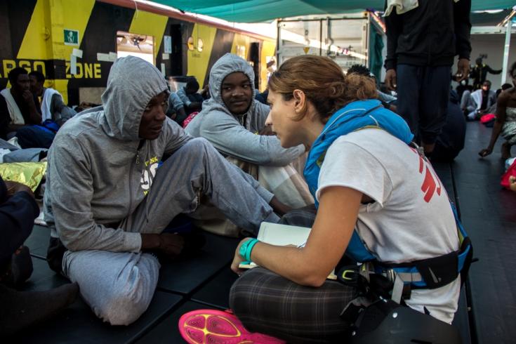 Salud mental a refugiados rescatados en el Mar Mediterráneo