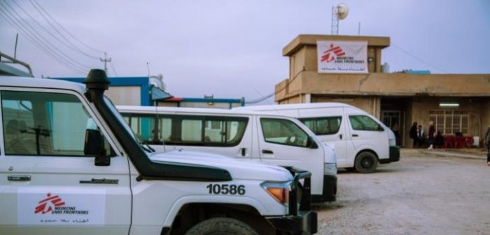 Un hospital de MSF en Zummar, cerca de donde trabajaba Georgina. Nuestro hospital en Zummar abrió sus puertas en 2016.Louise Annaud/MSF