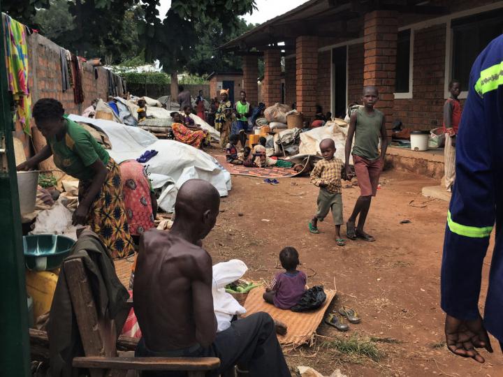 Fotografía sobre personas desplazadas en Batangafo, República Centroafricana
