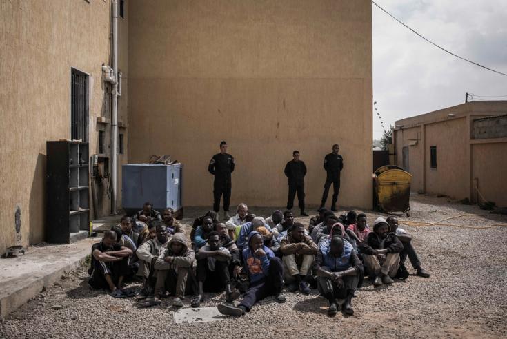 Detenidos en Janzour (Tripoli, Libia)