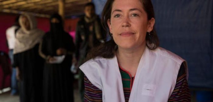 Kate Nolan, coordinadora de emergencia de Médicos Sin Fronteras (MSF) en Bangladesh. ©Anna Surinyach