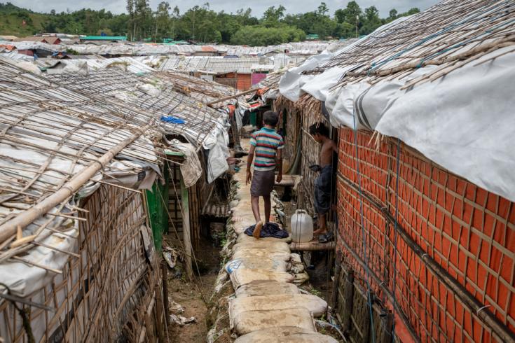 Campo de refugiados rohingya