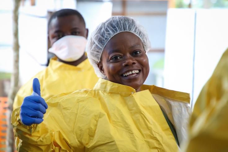 Enfermera que lucha contra el Ébola en República Democrática del Congo