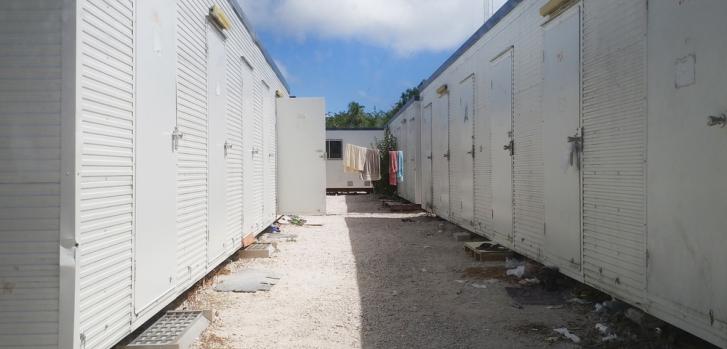 Dentro de los asentamientos de refugiados en Nauru, septiembre 2017.MSF